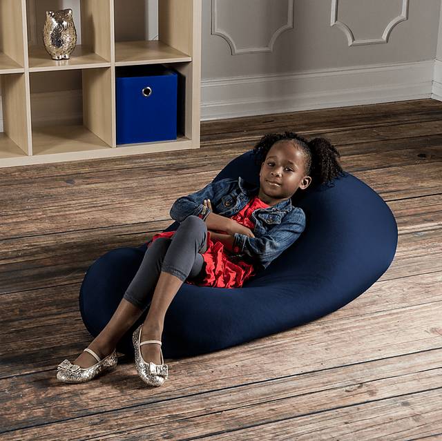 Kids Cloud Nest Navy Bean Bag Chair - Thumbnail - Image 3