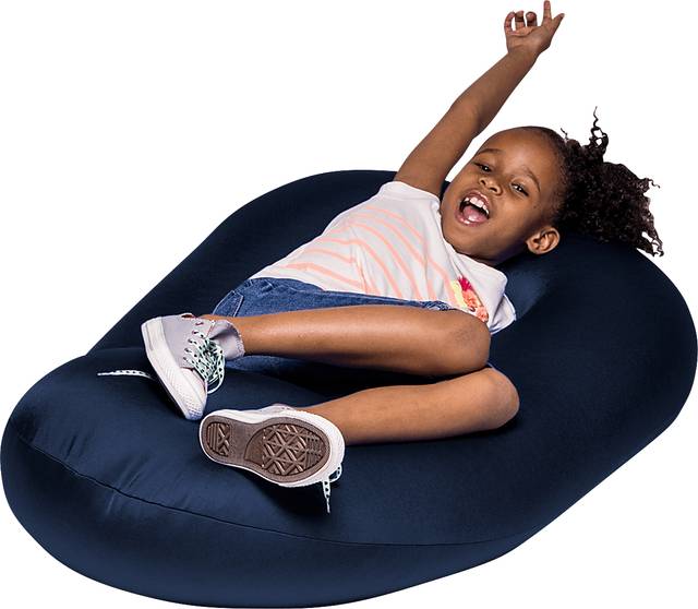 Kids Cloud Nest Navy Bean Bag Chair - Thumbnail - Image 4