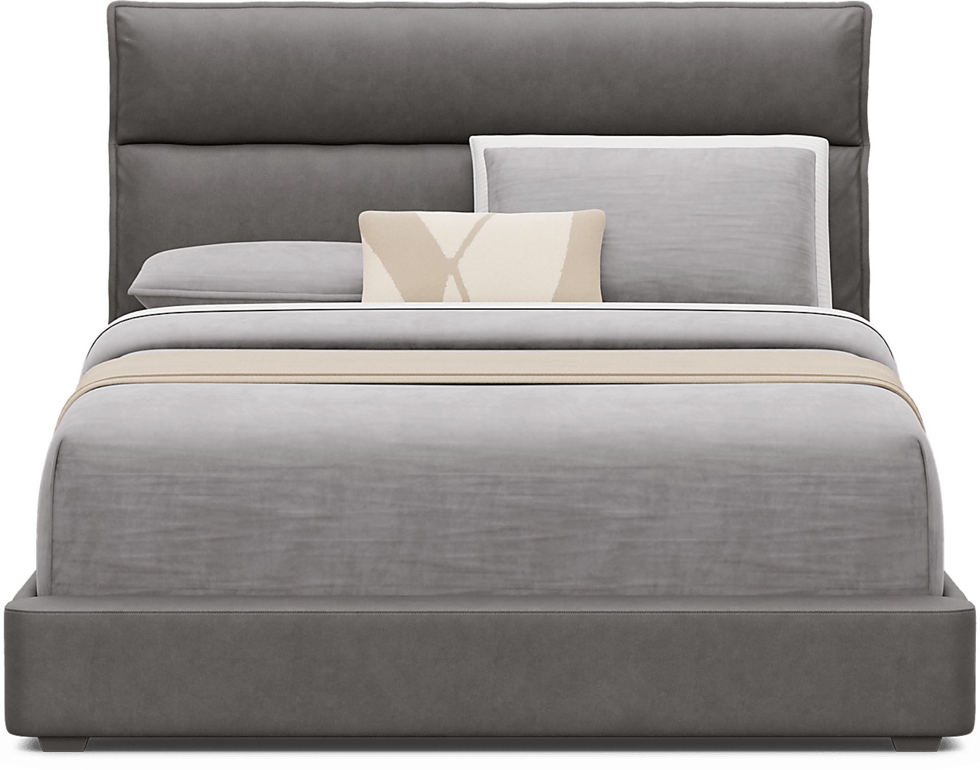 Kids Cloud9 Charcoal Full Upholstered Bed - Image 2