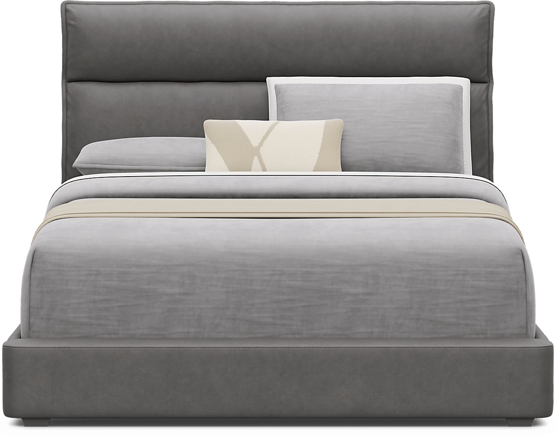 Kids Cloud9 Charcoal Full Upholstered Bed - Image 3