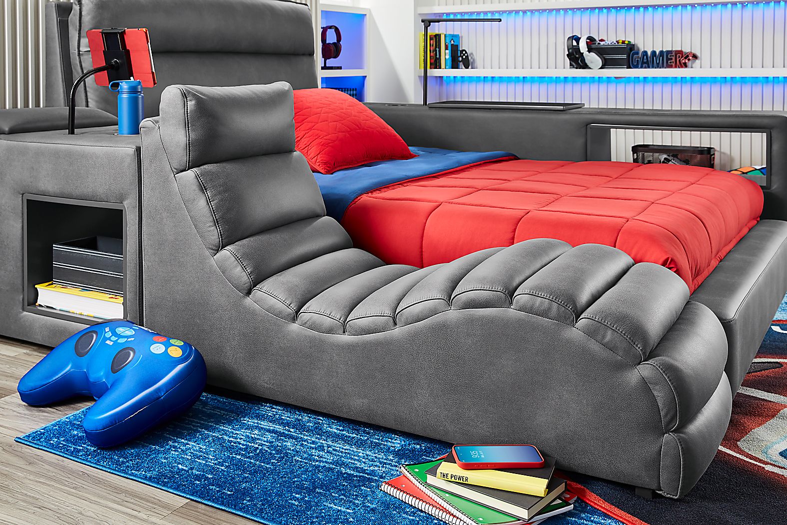 Kids Cloud9 Charcoal Lounger - Thumbnail 3