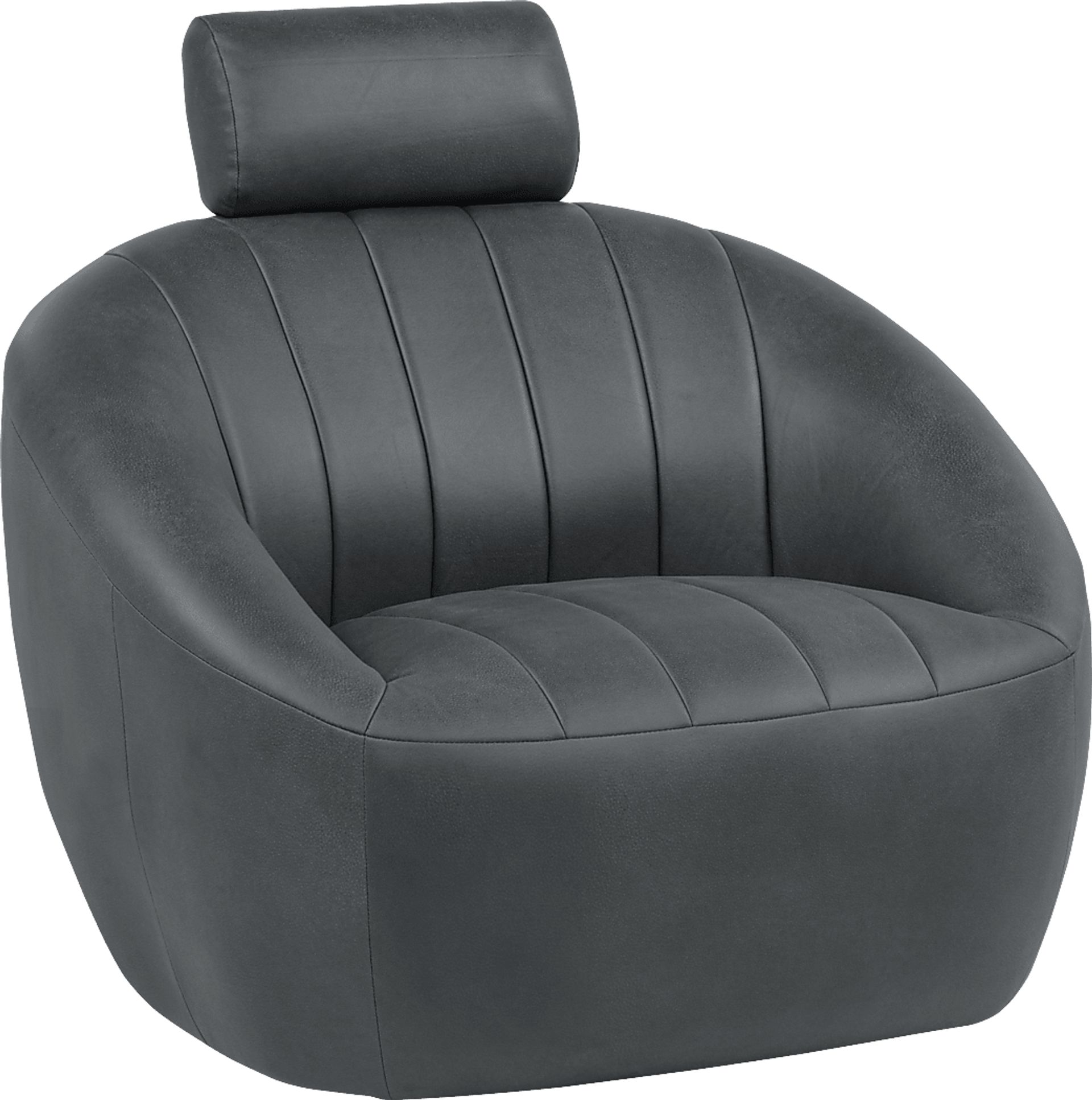 Kids Cloud9 Charcoal Swivel Chair - Image 1
