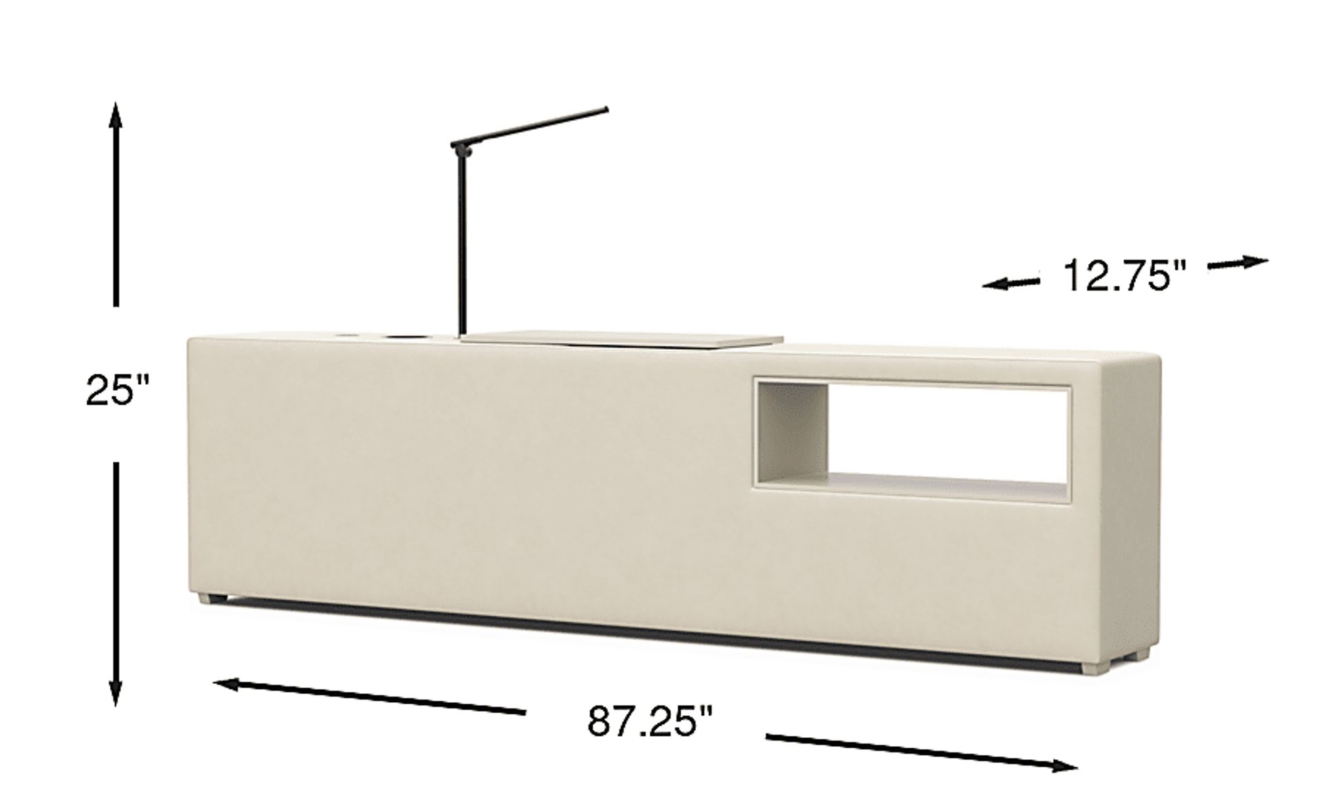 Dimension Image. Please refer to the Dimension Tab on this page for dimension details.
