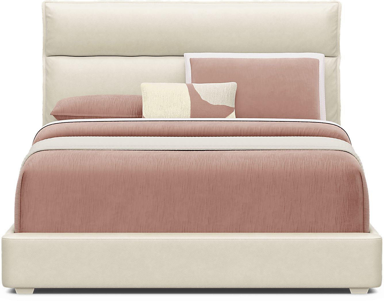 Kids Cloud9 Cream Full Upholstered Bed - Thumbnail 3