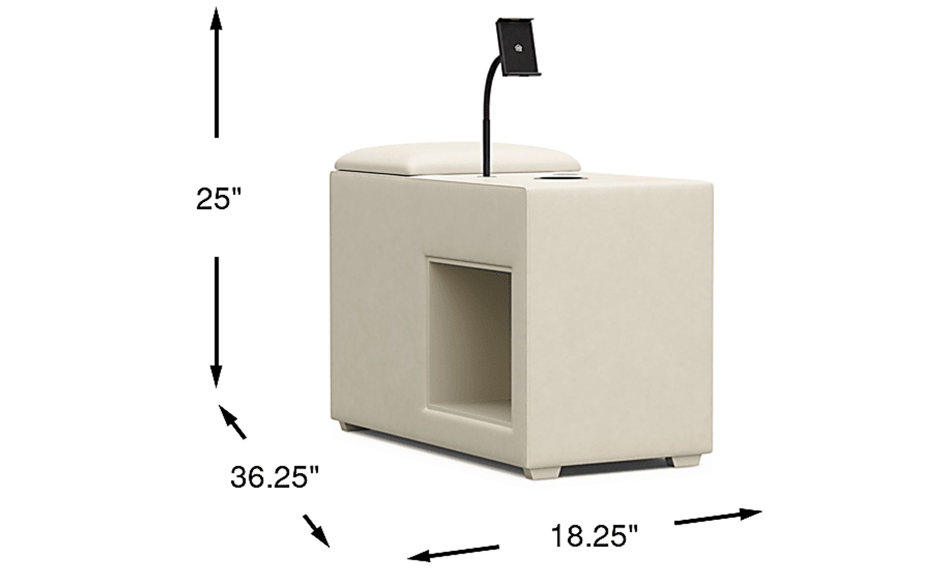 Dimension Image. Please refer to the Dimension Tab on this page for dimension details.