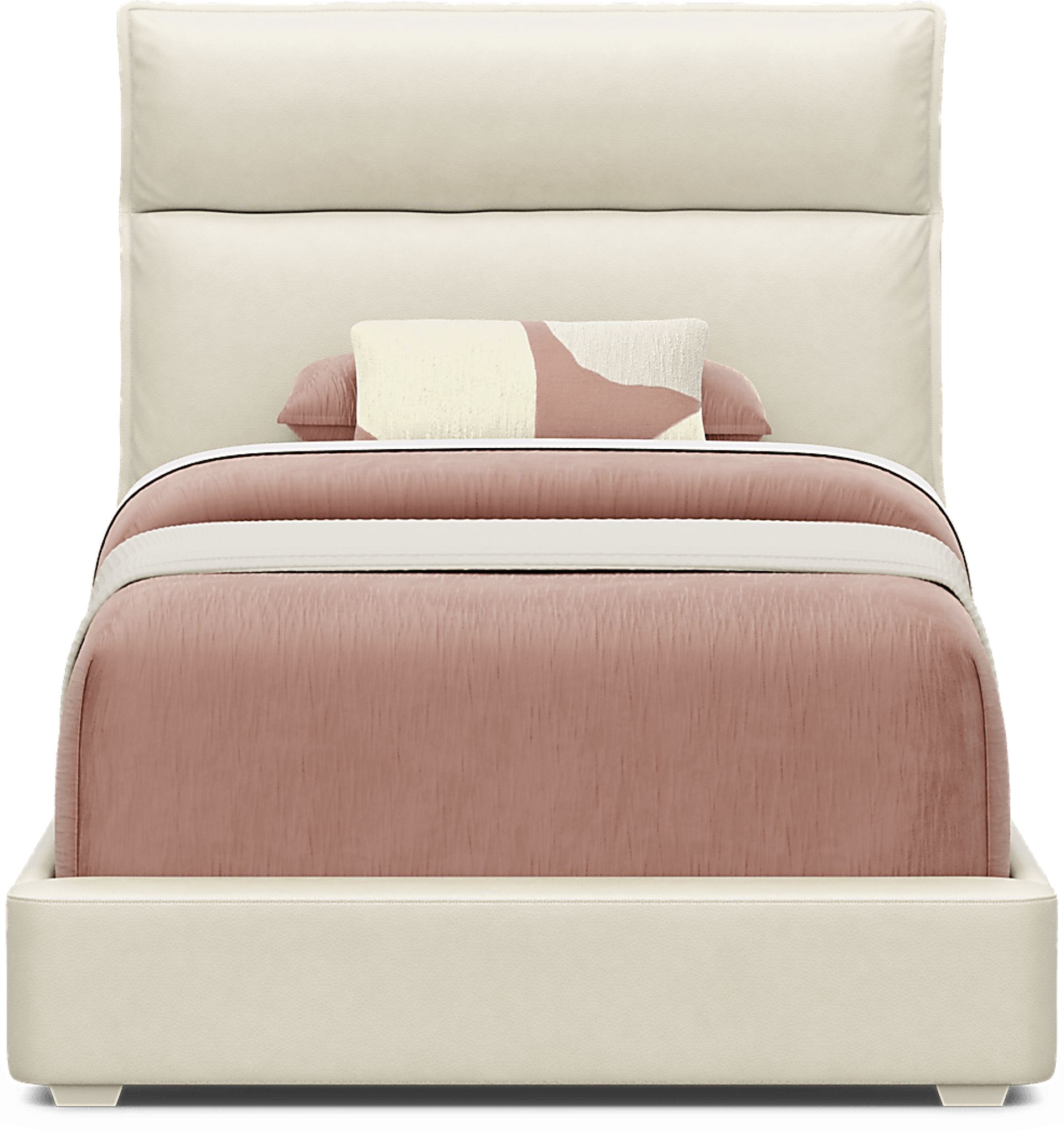 Kids Cloud9 Cream Twin Upholstered Bed - Image 3