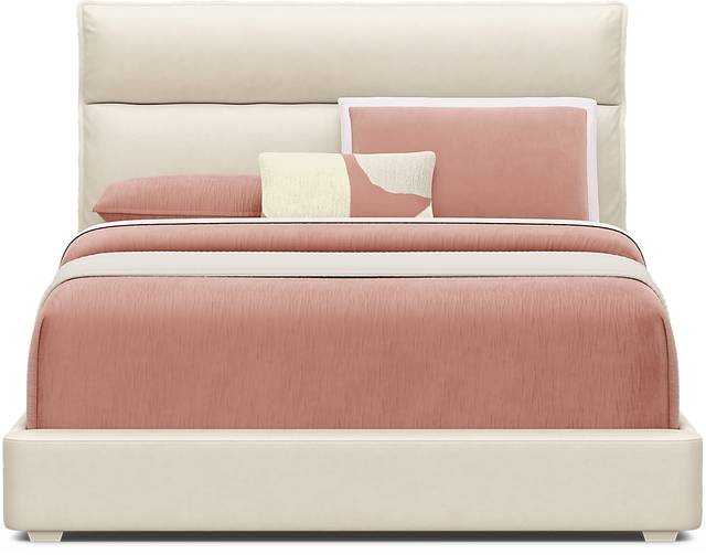 Kids Cloud9 Light Gray Full Upholstered Bed - Thumbnail - Image 2