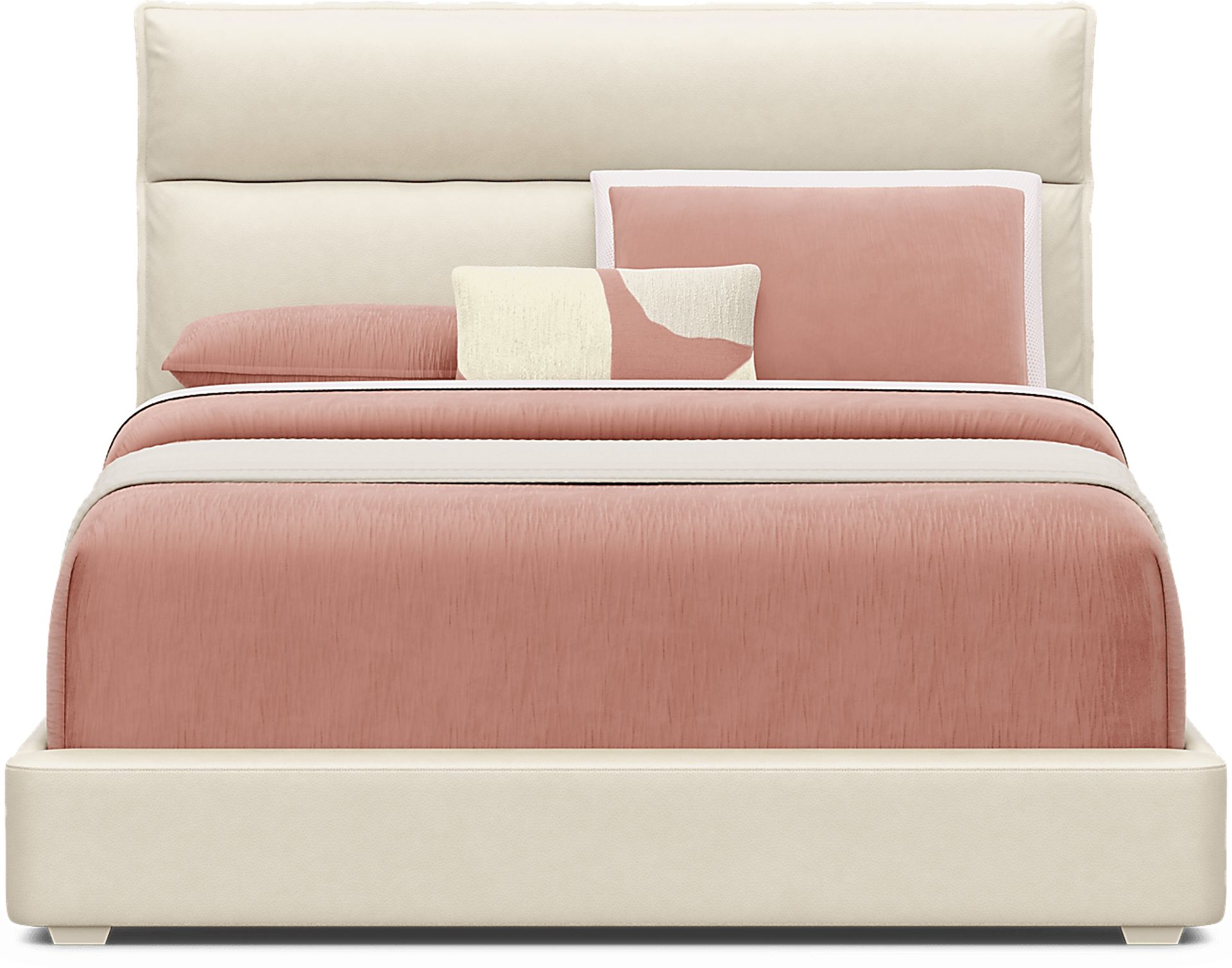 Kids Cloud9 Light Gray Full Upholstered Bed - Image 2