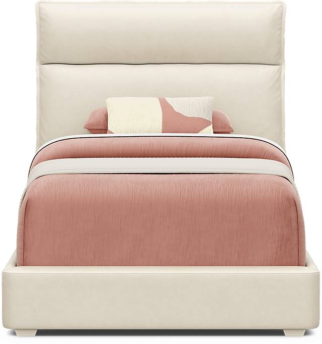 Kids Cloud9 Light Gray Twin Upholstered Bed - Thumbnail - Image 2