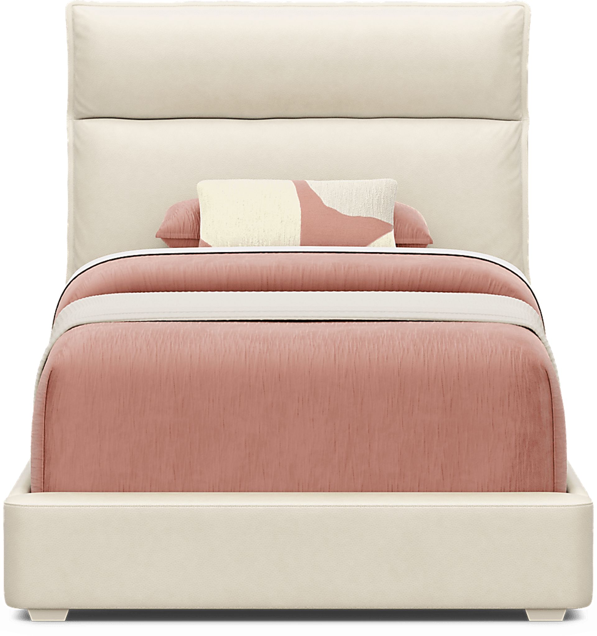 Kids Cloud9 Light Gray Twin Upholstered Bed - Image 2
