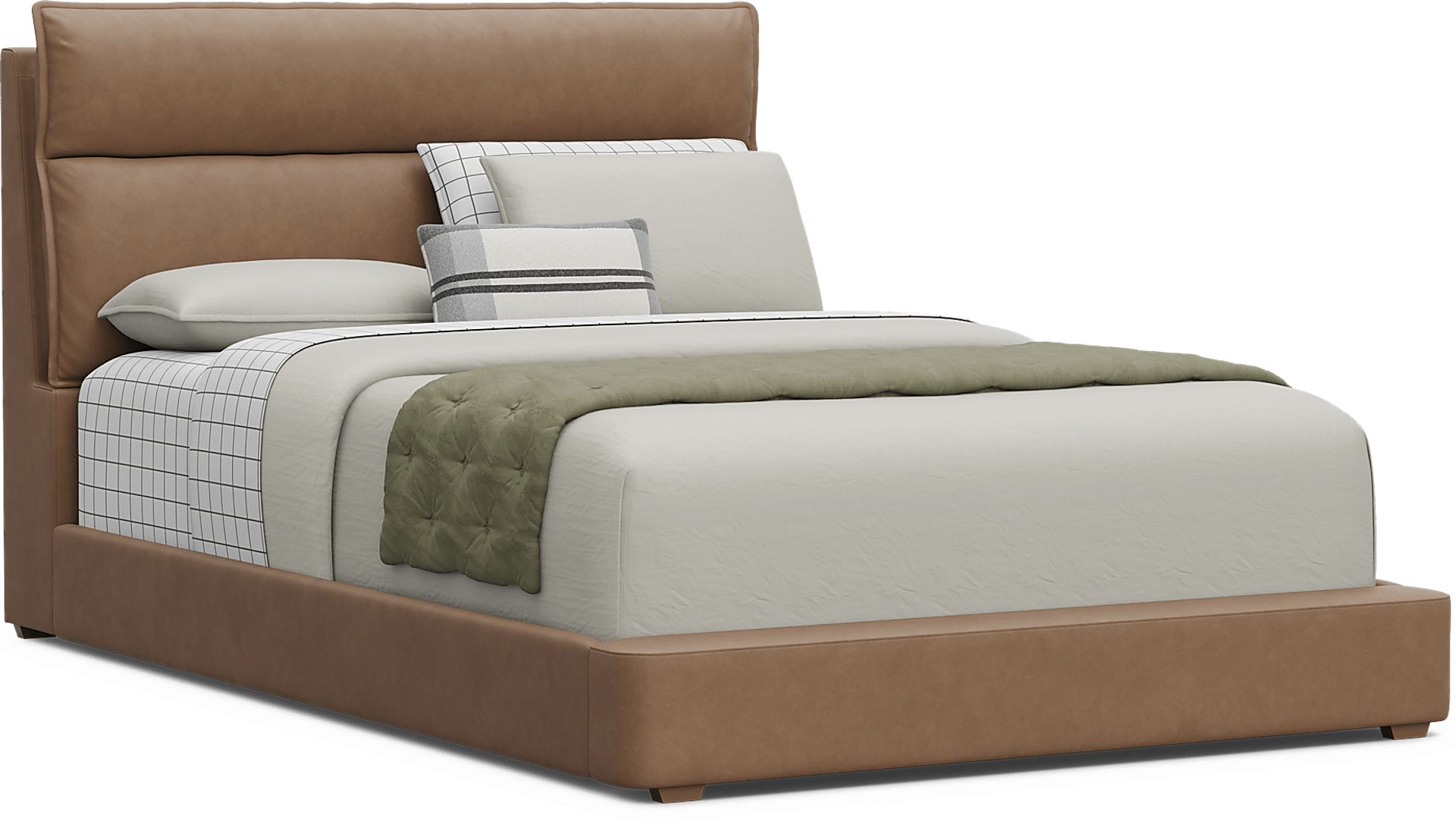 Kids Cloud9 Saddle Full Upholstered Bed - Image 1