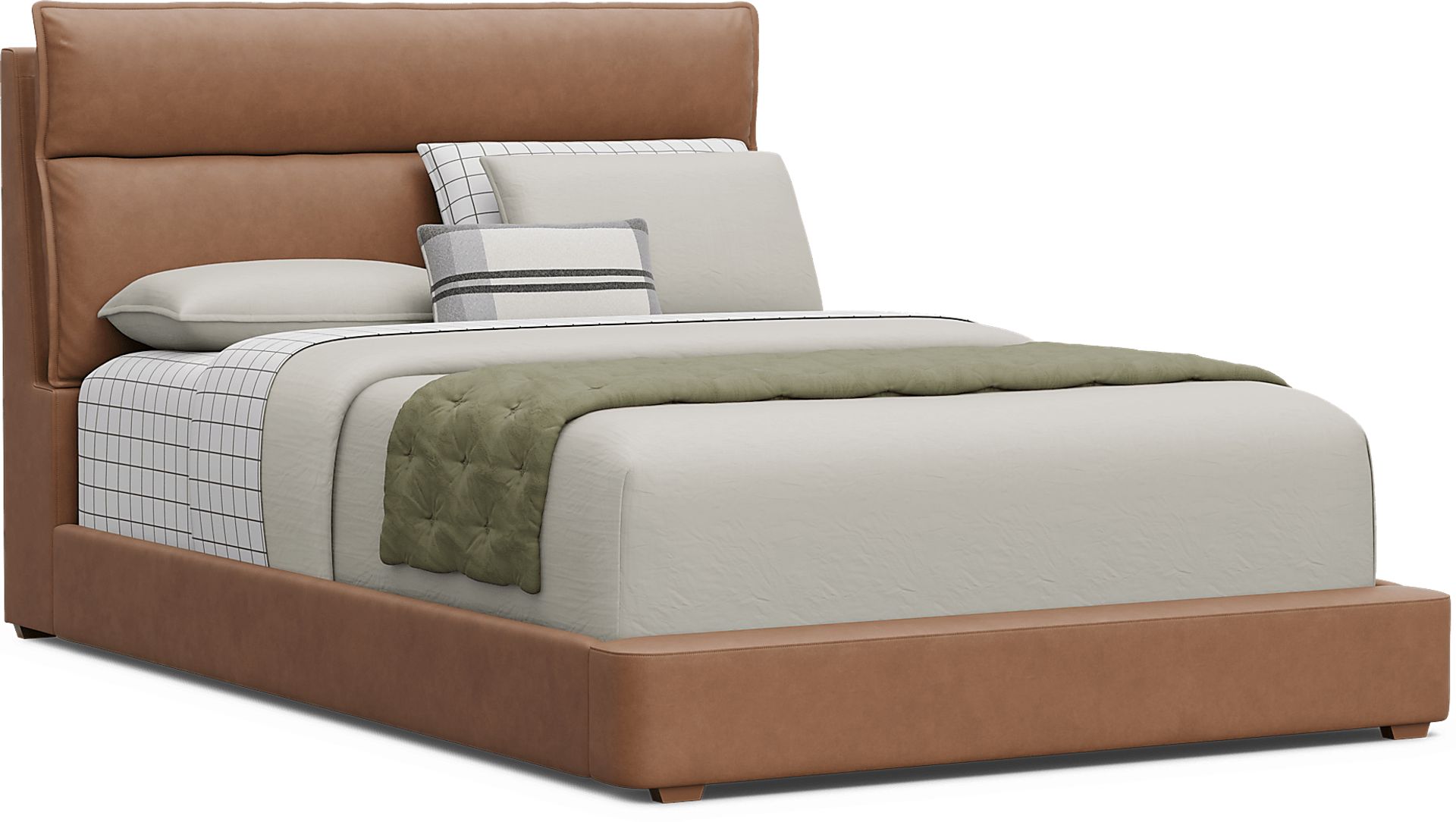 Kids Cloud9 Saddle Full Upholstered Bed - Image 1