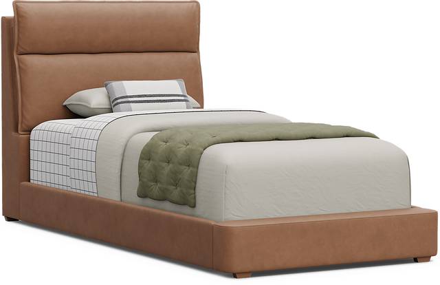 Kids Cloud9 Saddle Twin Upholstered Bed - Thumbnail - Image 1