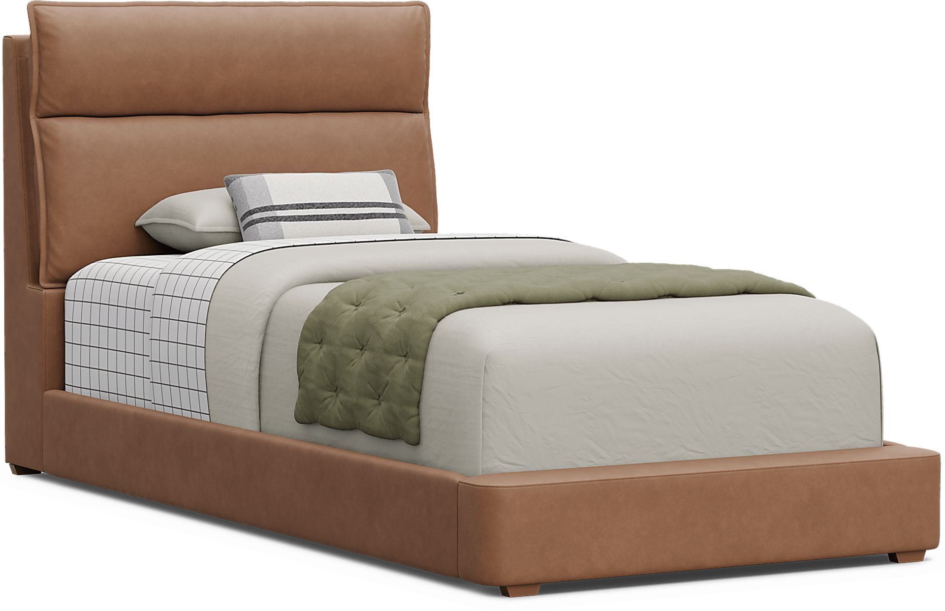 Kids Cloud9 Saddle Twin Upholstered Bed - Image 1