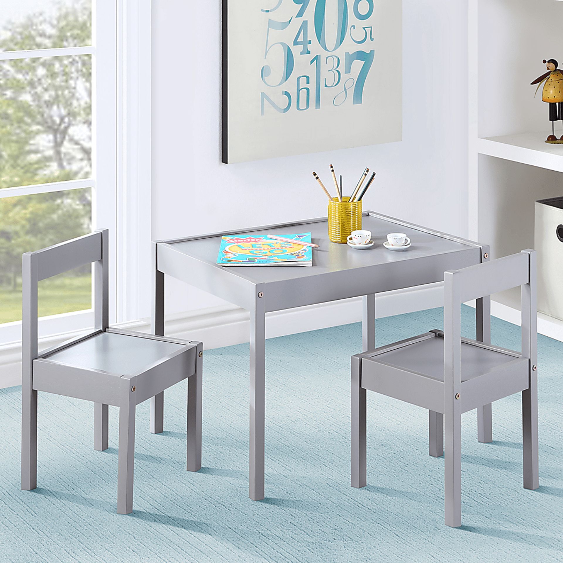 Kids Clyren Gray Table Set - Image 2