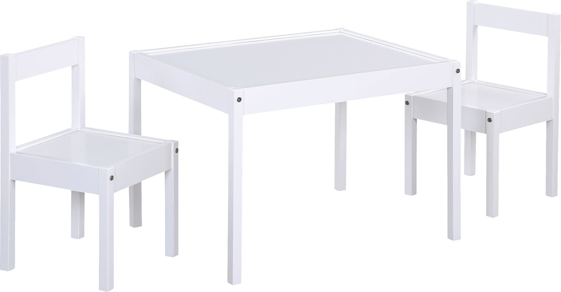 Kids Clyren White Table Set - Image 1