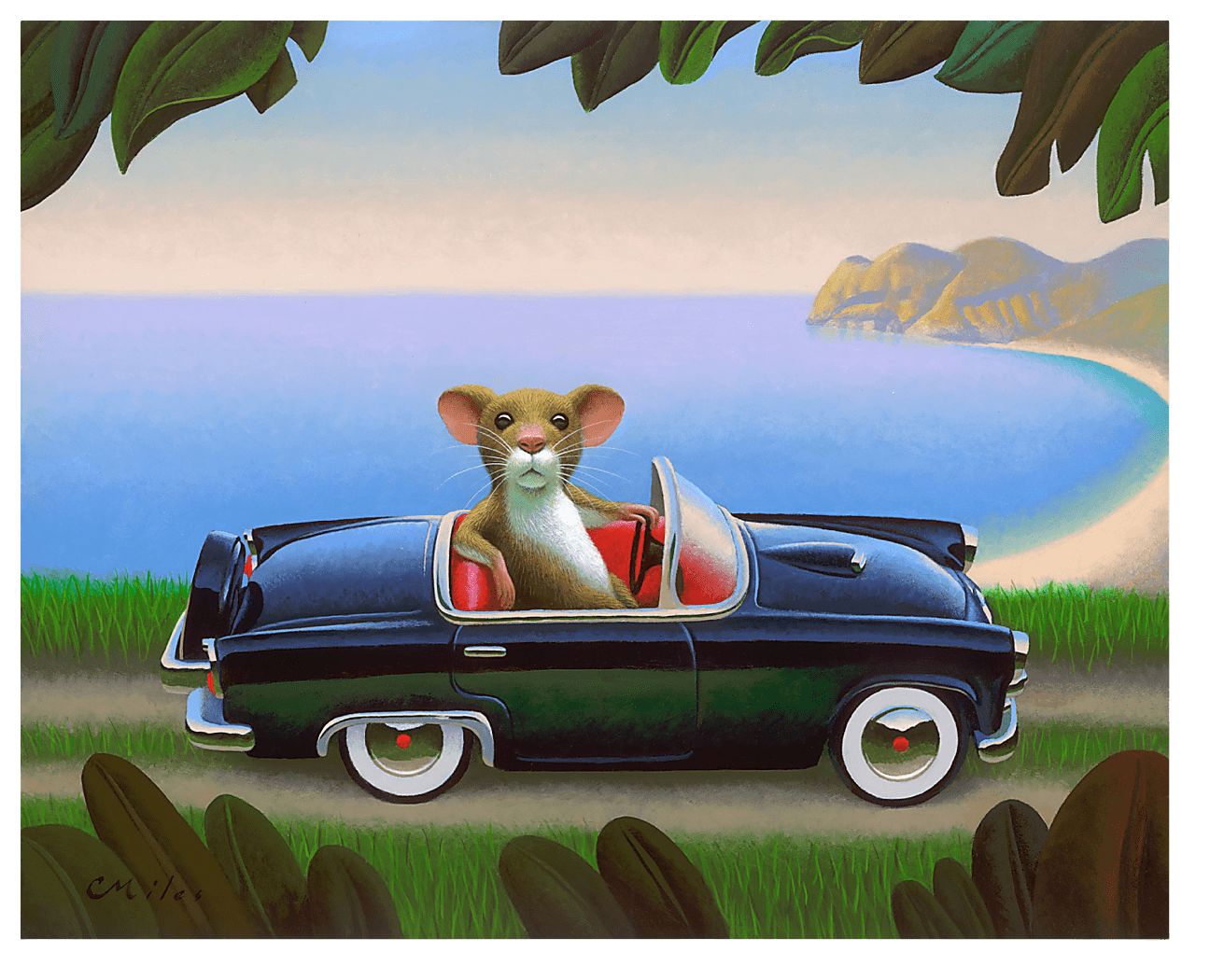 Kids Coast Drive Blue Artwork