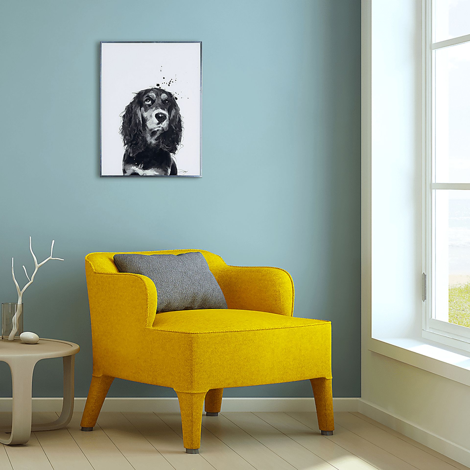 Kids Cocker Spaniel Pup Black Wall Art - Image 4