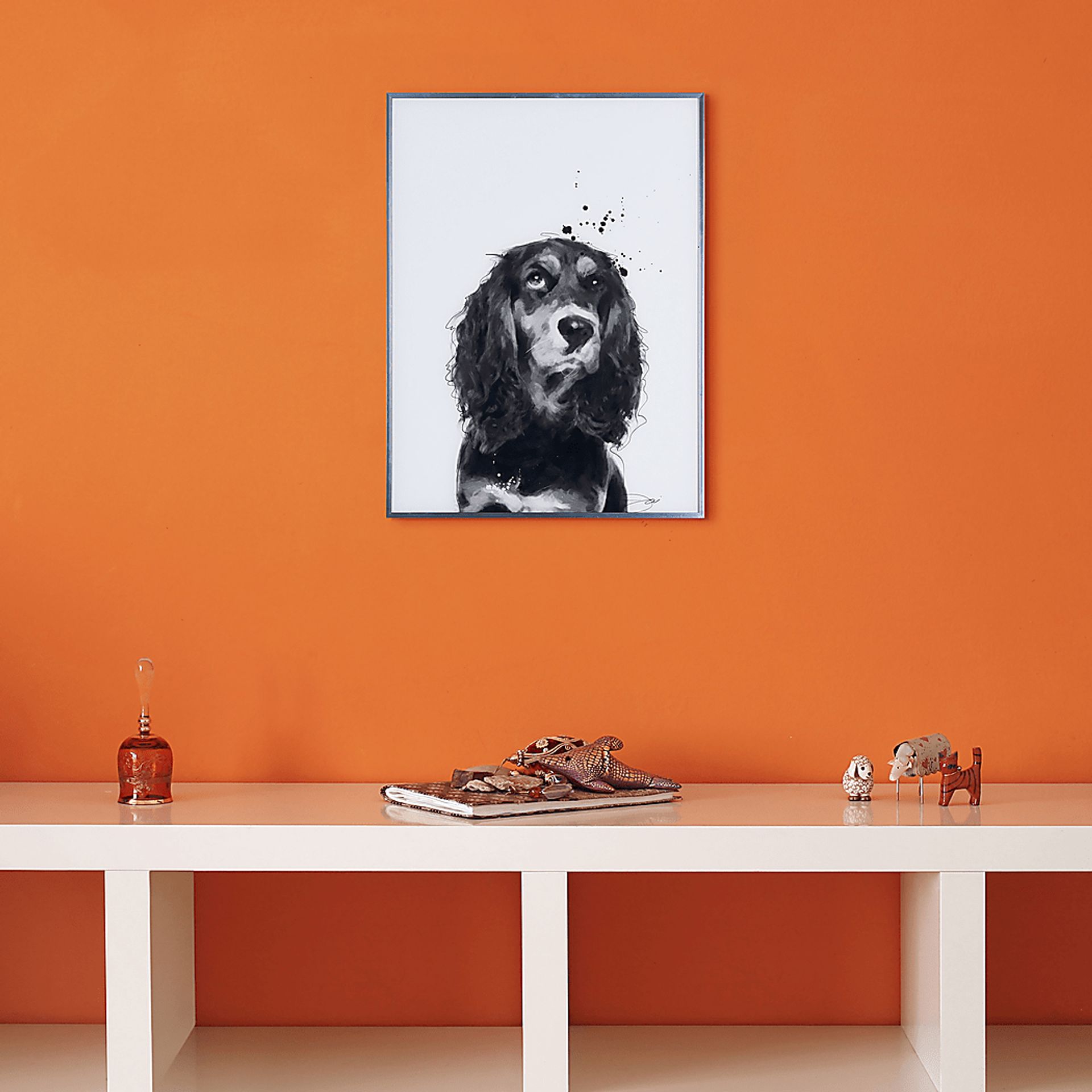 Kids Cocker Spaniel Pup Black Wall Art - Image 5