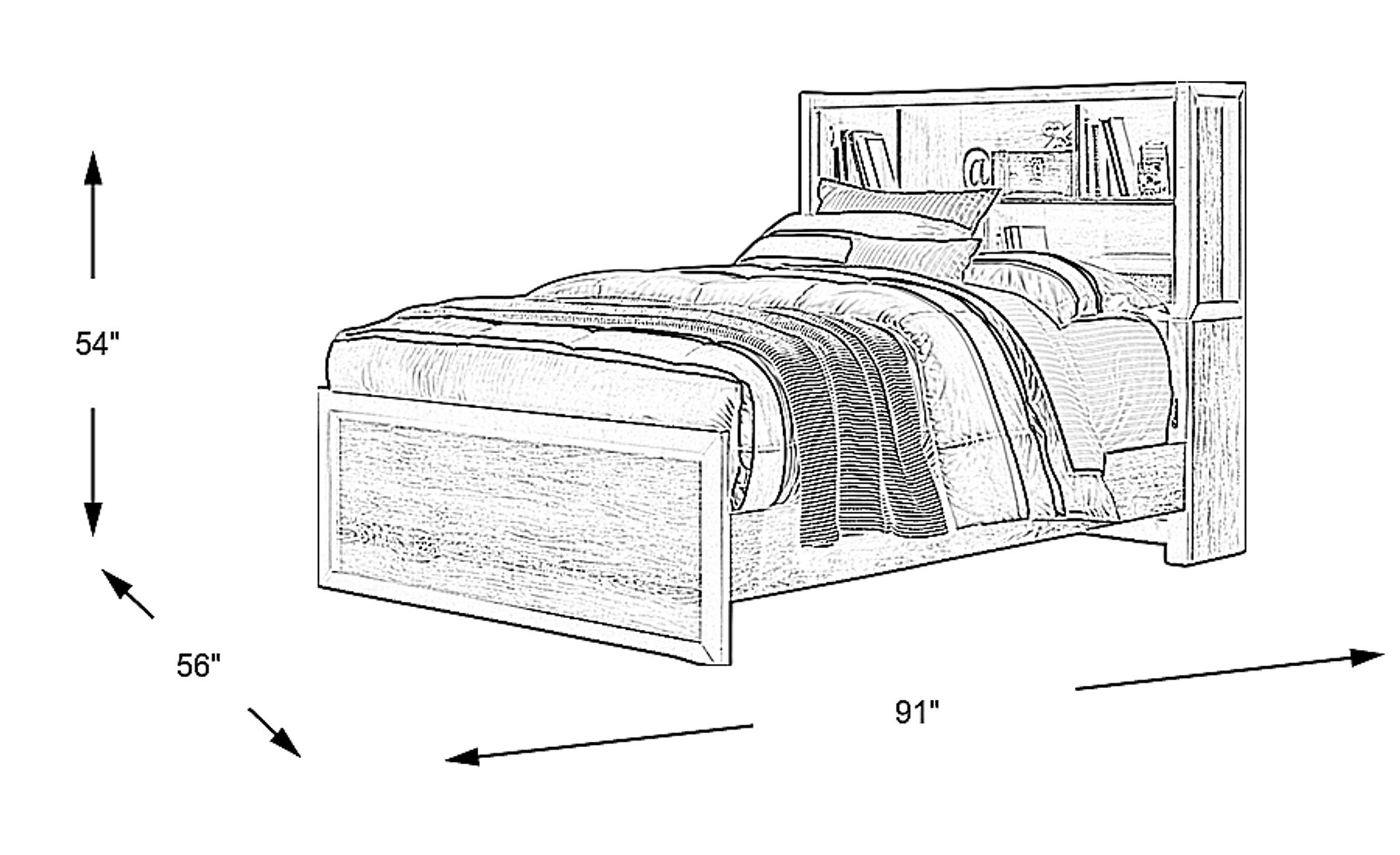 Dimension Image. Please refer to the Dimension Tab on this page for dimension details.