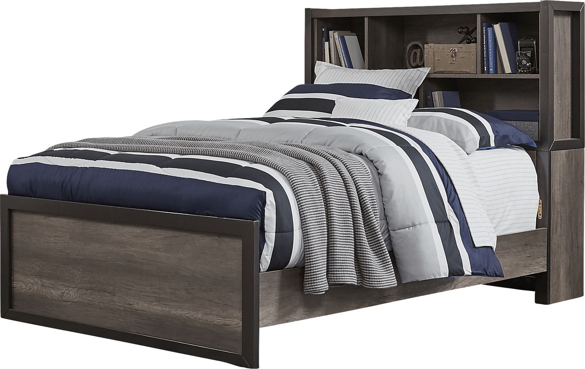 Kids Colefax Avenue Gray 3 Pc Full Bookcase Bed Rooms To Go