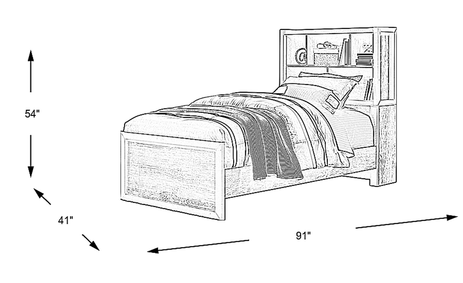 Dimension Image. Please refer to the Dimension Tab on this page for dimension details.