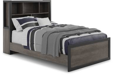 3 pc full bookcase bed