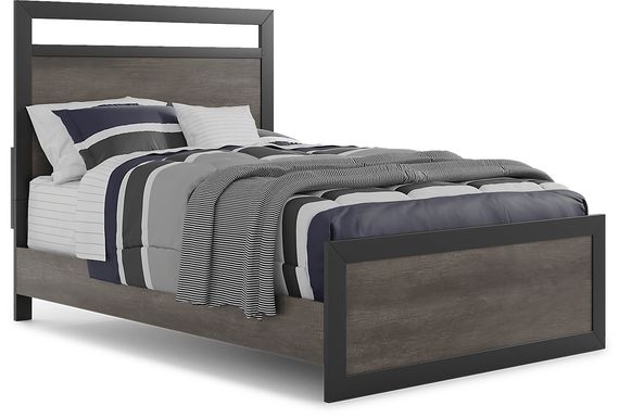Kids Colefax Avenue Dark Gray Full Panel Bed