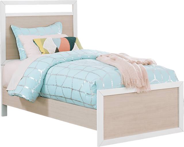 Kids Colefax Avenue White 3 Pc Twin Panel Bed - Thumbnail - Image 1