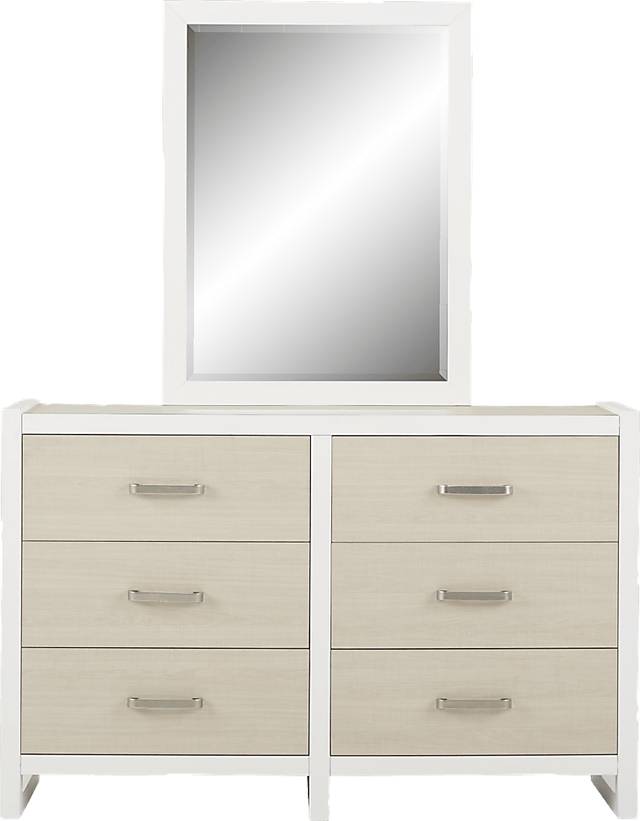 Kids Colefax Avenue White Dresser & Mirror Set - Thumbnail - Image 1