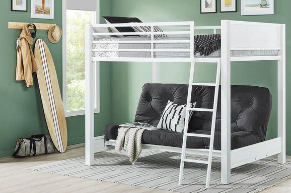 Kids Colefax Avenue White Full/Futon Bunk Bed