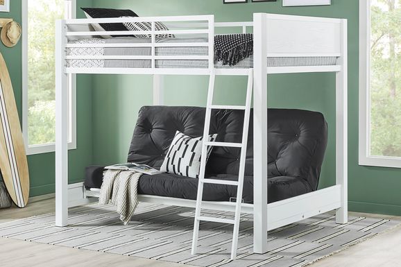 Kids Colefax Avenue White Full/Futon Bunk Bed