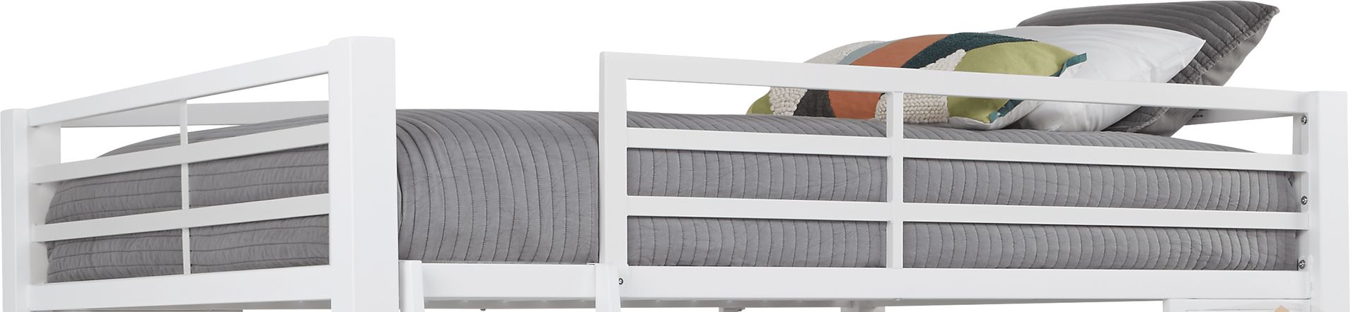 Kids Colefax Avenue White Full Loft Bed with Desk and Bookcase - Image 9