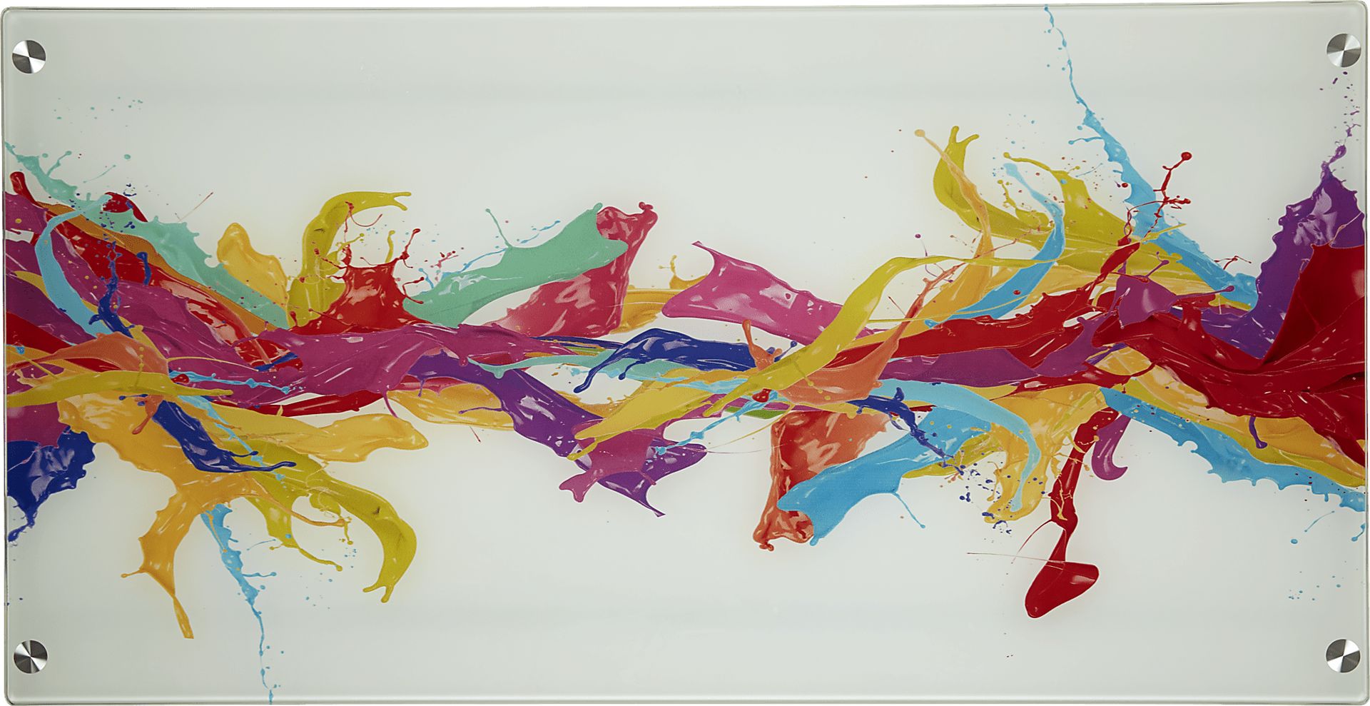 Kids Color Splash White Graphic Desk - Image 2