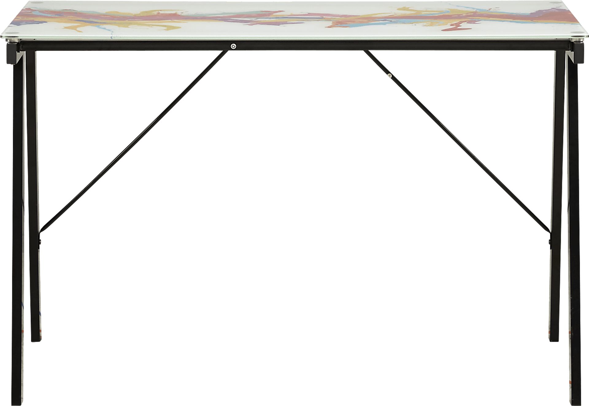 Kids Color Splash White Graphic Desk - Image 3