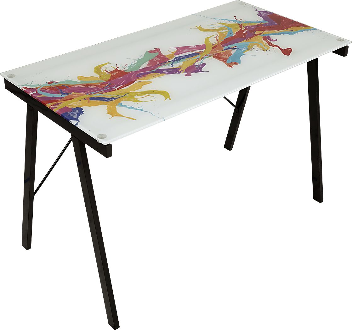 Kids Color Splash White Graphic Desk Rooms To Go