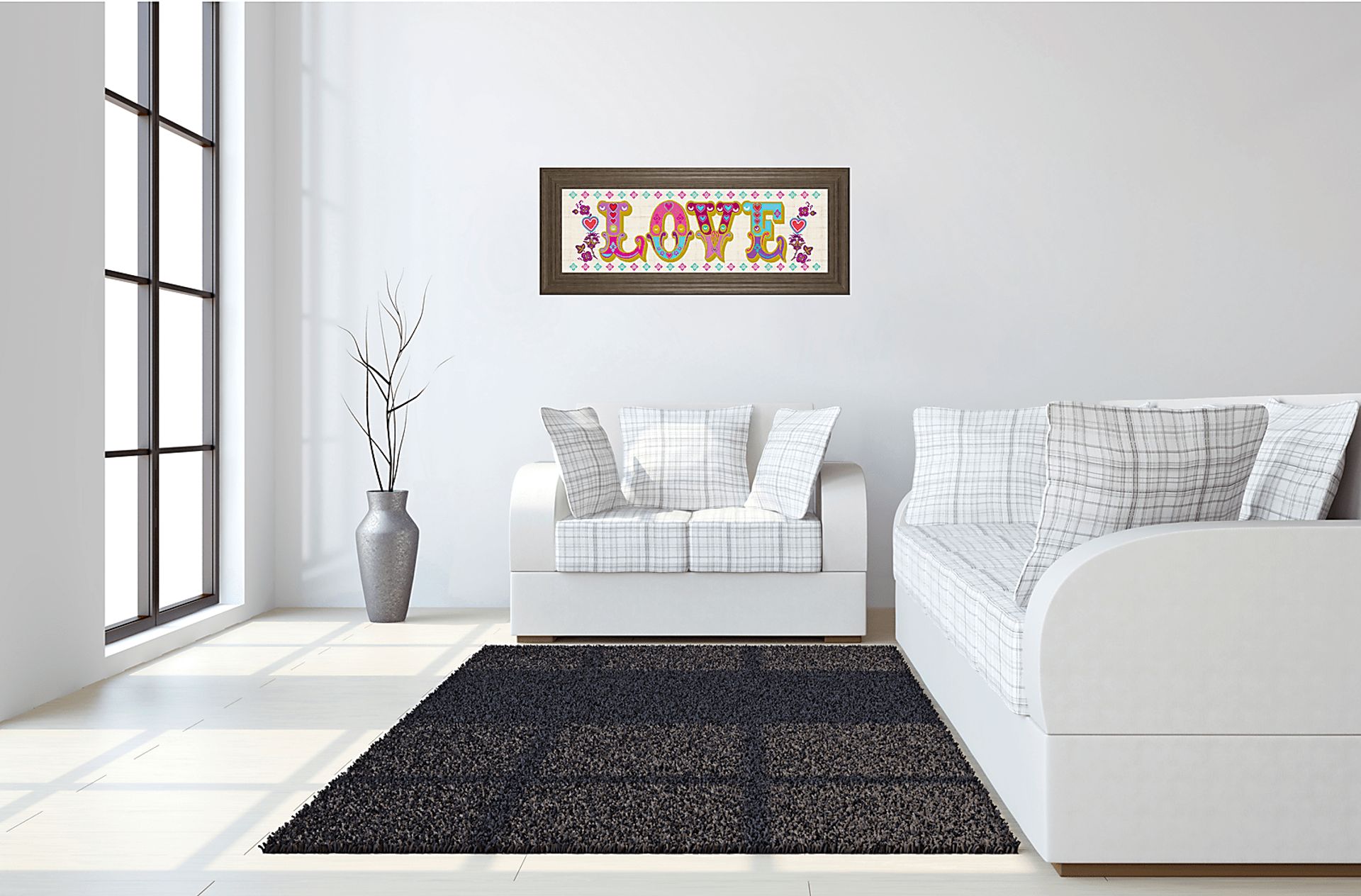Kids Colorful Love Pink Artwork - Image 3