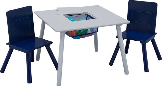 Kids Coloring Time Gray Table Set - Thumbnail - Image 2