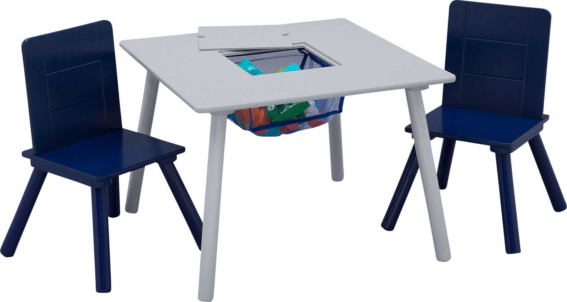 Kids Coloring Time Gray Table Set - Image 2