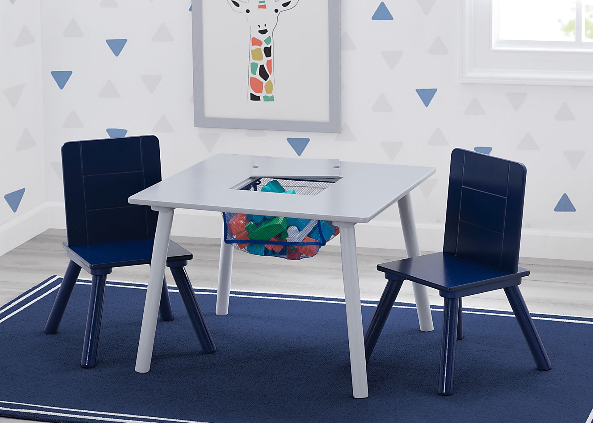 Kids Coloring Time Gray Table Set - Image 5