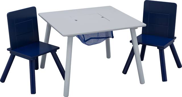 Kids Coloring Time Gray Table Set - Thumbnail - Image 1