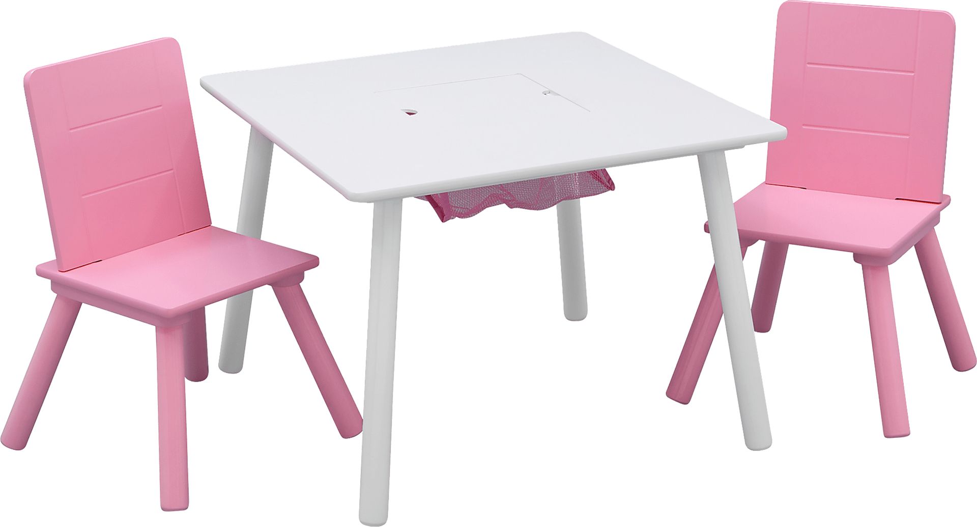 Kids Coloring Time White Table Set - Image 1