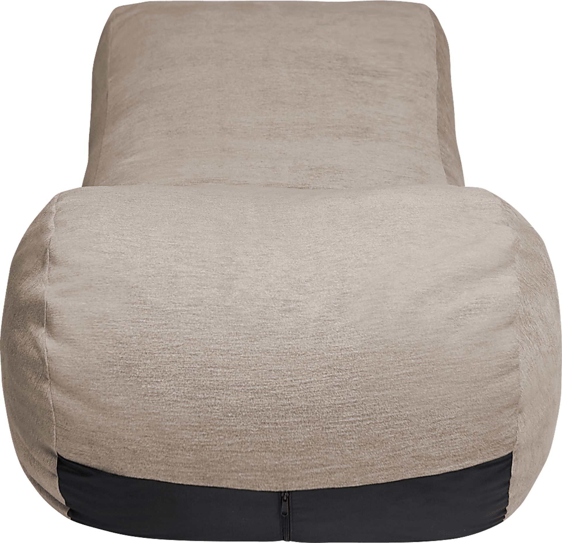 Kids Comfy Lush Beige Bean Bag Chair - Image 2
