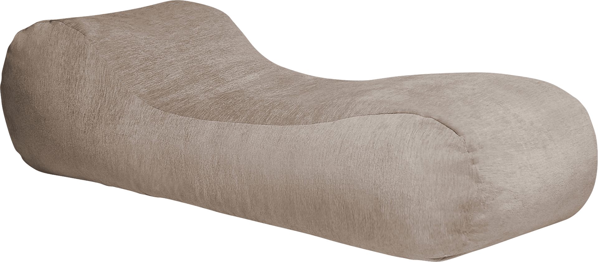 Kids Comfy Lush Beige Bean Bag Chair - Image 1