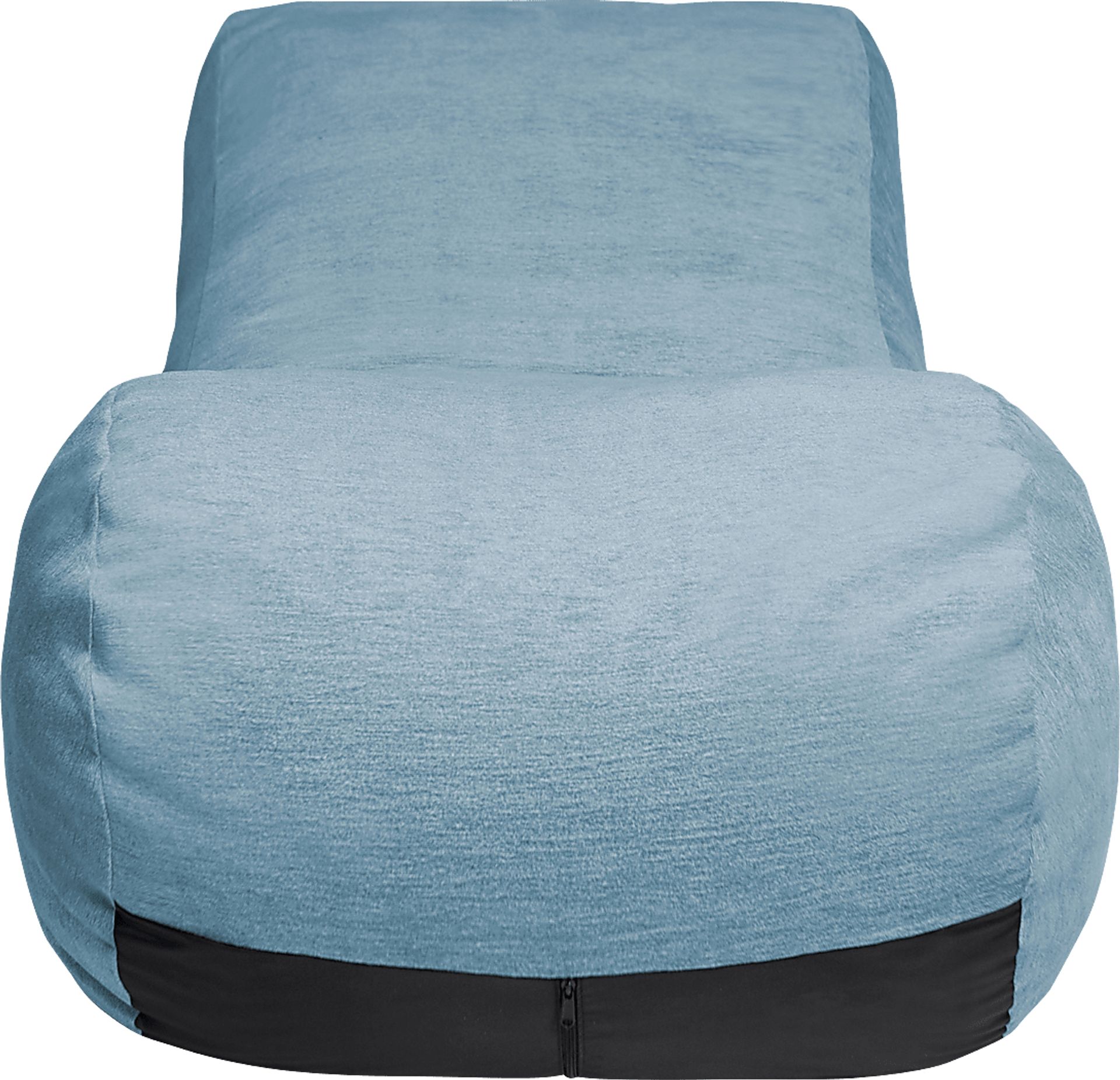 Kids Comfy Lush Blue Bean Bag Chair - Image 2