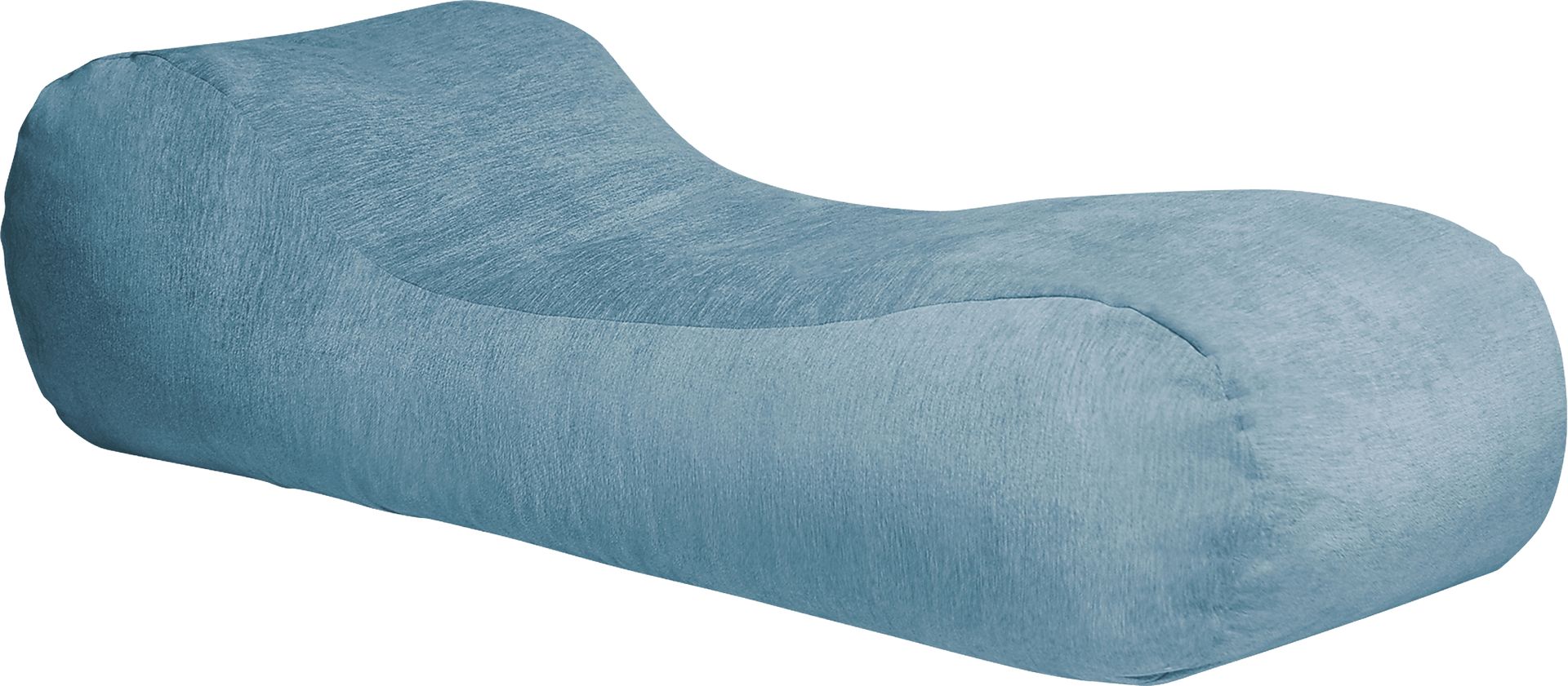 Kids Comfy Lush Blue Bean Bag Chair - Image 1