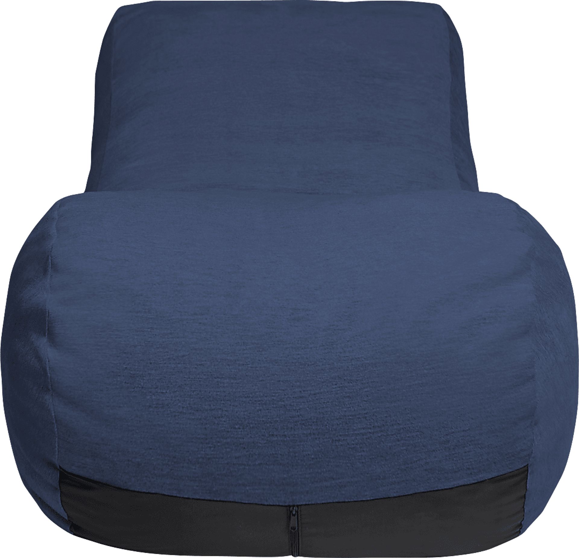 Kids Comfy Lush Navy Bean Bag Chair - Image 2