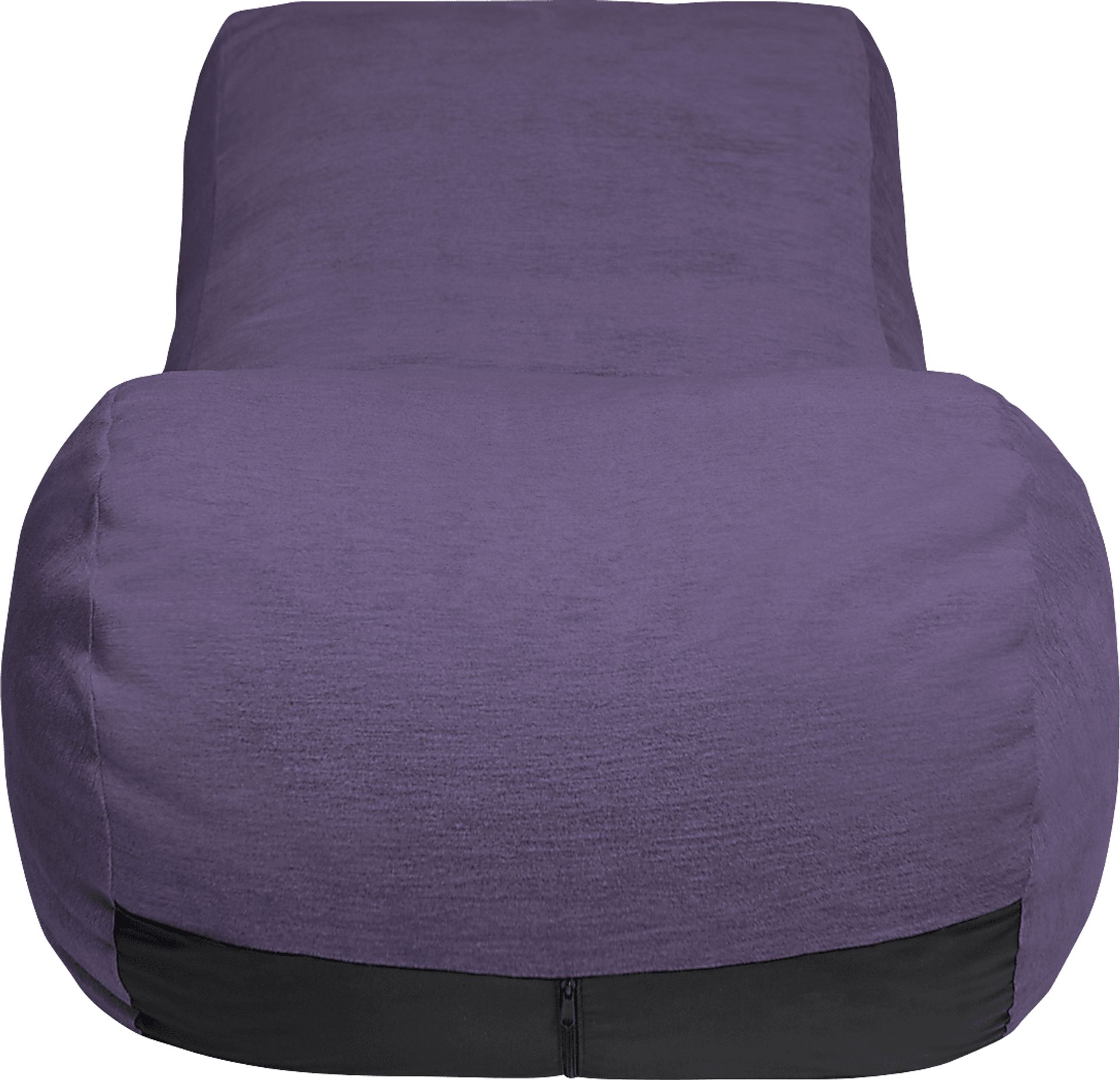 Kids Comfy Lush Purple Bean Bag Chair - Image 2