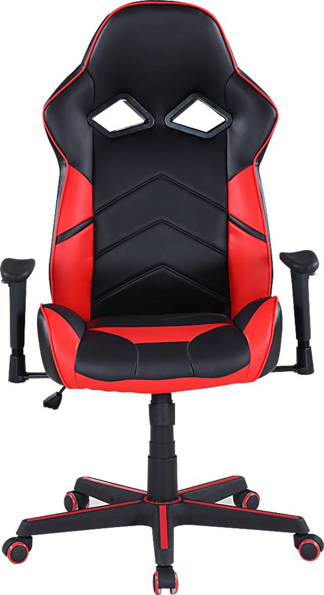 Kids Connick Black/Red Gaming Desk Chair - Thumbnail - Image 2