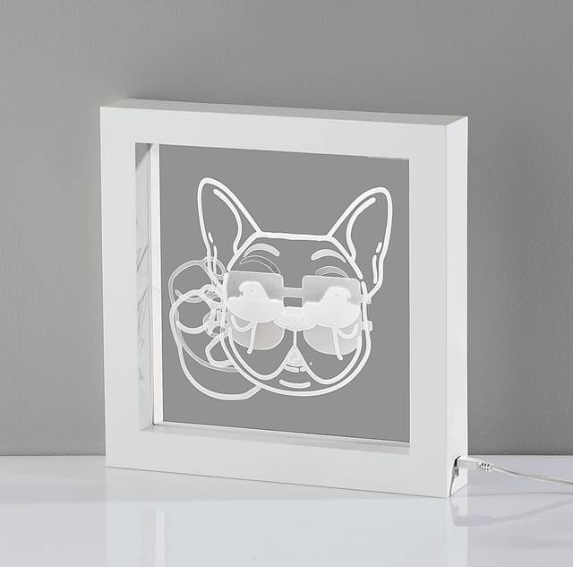 Kids Cool Dog White Table Lamp - Thumbnail - Image 3